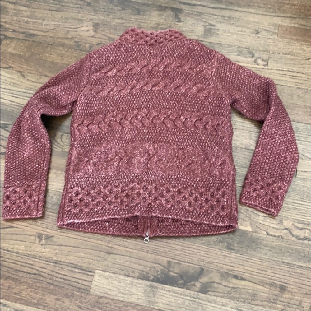 J. JILL Purple Zip Cardigan XS Sweater EUC - Picture 7 of 7